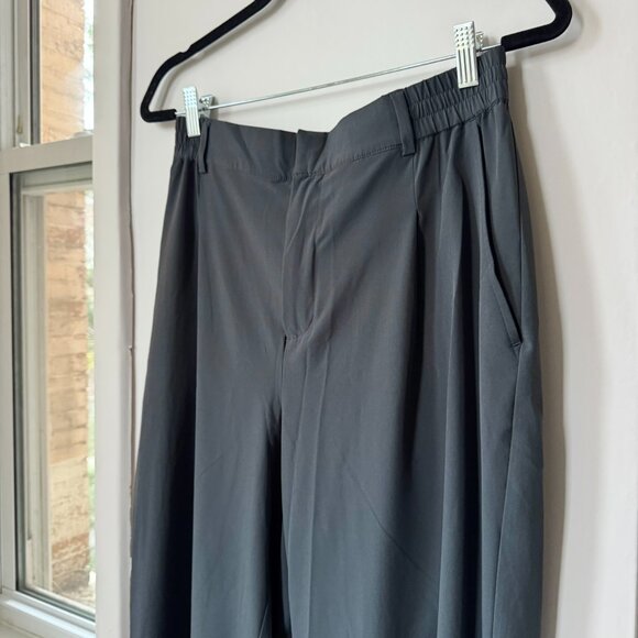 New ALO High Waist Dreamscape Trousers Wide-Leg Pants Anthracite Small - Picture 5 of 12